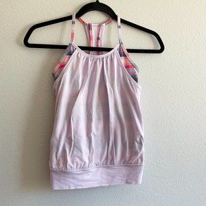 Ivivva by Lululemon Girls Double Dutch Layer Tank Top Size 7